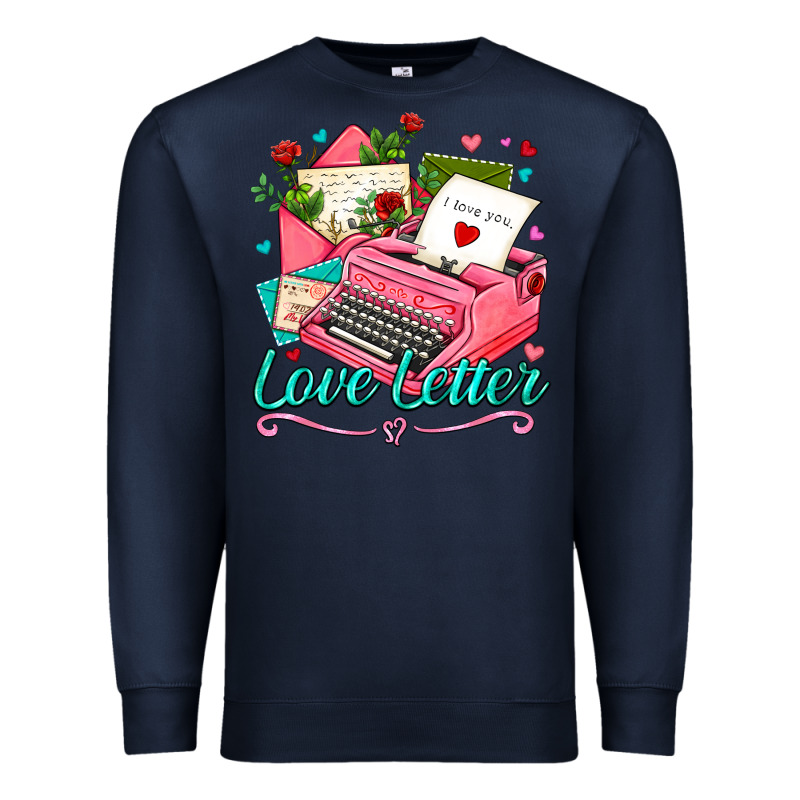 Love Letter With Typewriter Premium Sweatshirt by AdoDesignShop | Teevron