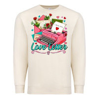 Sandshell love letter with typewriter Premium Sweatshirt - AdoDesignShop