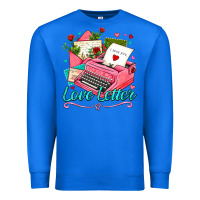 True Royal love letter with typewriter Premium Sweatshirt - AdoDesignShop