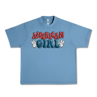 Pebble Blue american girl Urban Heavy Tee - MaliasSmallBusiness