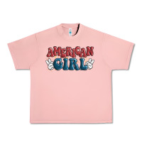 Salmon american girl Urban Heavy Tee - MaliasSmallBusiness