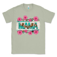 Matcha mama leopard with turquoise background Classic Tee - texasbilliewilder