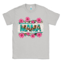 Moon Dust mama leopard with turquoise background Classic Tee - texasbilliewilder