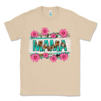 Mushroom mama leopard with turquoise background Classic Tee - texasbilliewilder