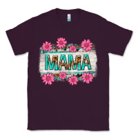 Plum mama leopard with turquoise background Classic Tee - texasbilliewilder