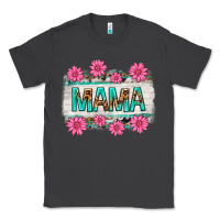 Smoke mama leopard with turquoise background Classic Tee - texasbilliewilder