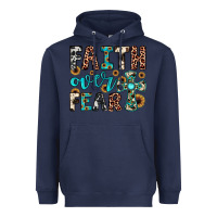 Navy faith over fear Heavyweight Hoodie - JahusDesignShop