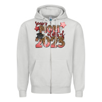Dove Grey senior mom class of 2023 Zipper Hoodie - Zillion Design Studio