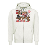 Oatmeal Heather senior mom class of 2023 Zipper Hoodie - Zillion Design Studio