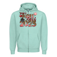 Seafoam senior mom class of 2023 Zipper Hoodie - Zillion Design Studio