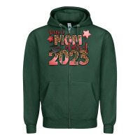 Sports Green senior mom class of 2023 Zipper Hoodie - Zillion Design Studio