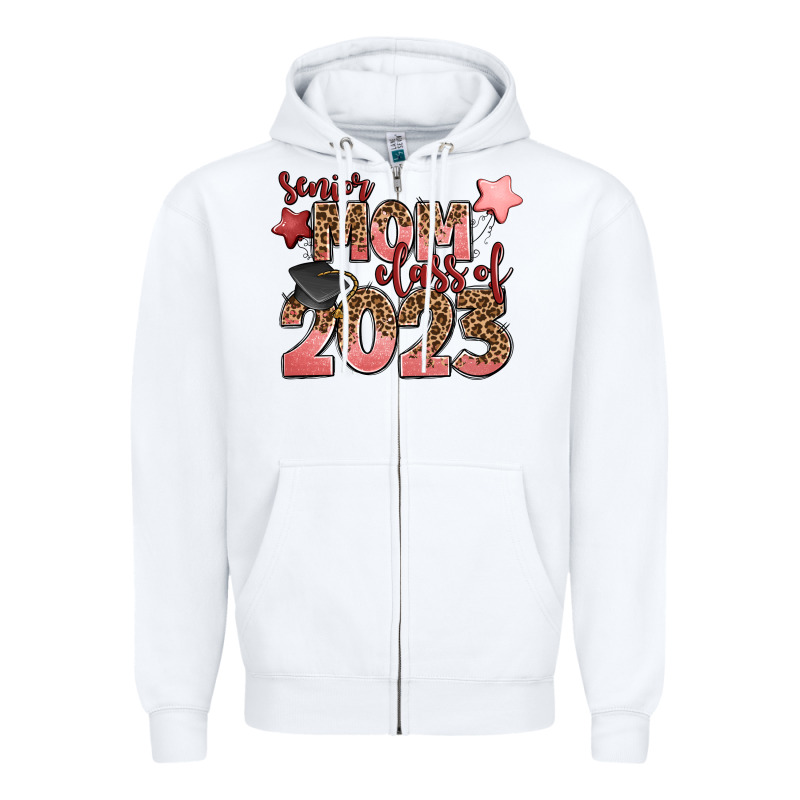 Senior Mom Class Of 2023 Zipper Hoodie by Zillion Design Studio | Teevron