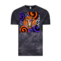 Cloud Black halloween bull skull Vintage Tee - BarkalooDesign