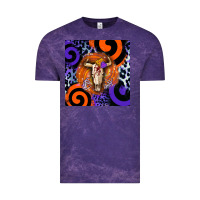 Cloud Purple halloween bull skull Vintage Tee - BarkalooDesign