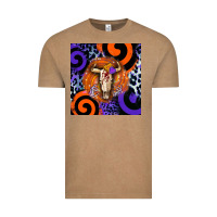Vintage Coffee halloween bull skull Vintage Tee - BarkalooDesign