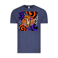 Vintage Denim halloween bull skull Vintage Tee - BarkalooDesign