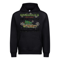 Black christmas tree farm Urban Hoodie - MaliasSmallBusiness