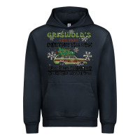 Navy christmas tree farm Urban Hoodie - MaliasSmallBusiness