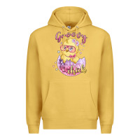 Antique Gold groovy chick easter Premium Hoodie - MaliasSmallBusiness