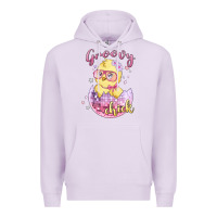 Lilac groovy chick easter Premium Hoodie - MaliasSmallBusiness