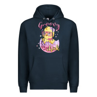 Navy groovy chick easter Premium Hoodie - MaliasSmallBusiness