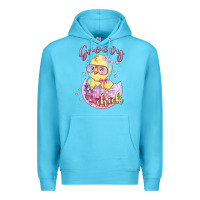 Ocean Blue groovy chick easter Premium Hoodie - MaliasSmallBusiness