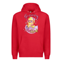 Red groovy chick easter Premium Hoodie - MaliasSmallBusiness