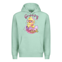 Seafoam groovy chick easter Premium Hoodie - MaliasSmallBusiness