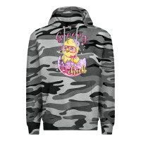 Slate Camo groovy chick easter Premium Hoodie - MaliasSmallBusiness