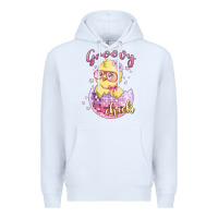 White groovy chick easter Premium Hoodie - MaliasSmallBusiness