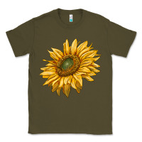 Army Green sunflower Classic Tee - RanaPortraitStore
