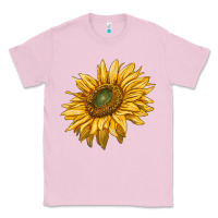 Bubblegum Pink sunflower Classic Tee - RanaPortraitStore