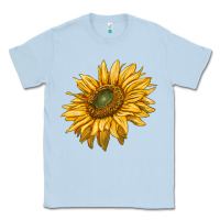 Dusty Blue sunflower Classic Tee - RanaPortraitStore