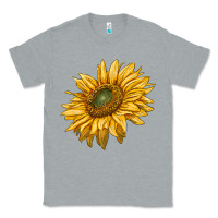 Heather Grey sunflower Classic Tee - RanaPortraitStore
