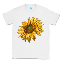 White sunflower Classic Tee - RanaPortraitStore