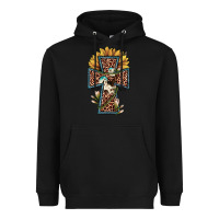 Black leopard cross  sunflower Heavyweight Hoodie - JahusDesignShop