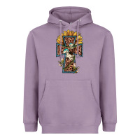 Lavender leopard cross  sunflower Heavyweight Hoodie - JahusDesignShop