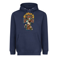 Navy leopard cross  sunflower Heavyweight Hoodie - JahusDesignShop