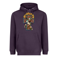 Plum leopard cross  sunflower Heavyweight Hoodie - JahusDesignShop