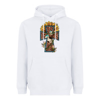 White leopard cross  sunflower Heavyweight Hoodie - JahusDesignShop