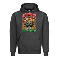 Charcoal Heather cinco de mayo (1) Zipper Hoodie - CTS Tumbler Store