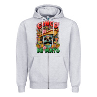 Heather Grey cinco de mayo (1) Zipper Hoodie - CTS Tumbler Store