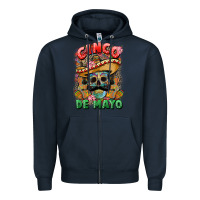 Navy cinco de mayo (1) Zipper Hoodie - CTS Tumbler Store