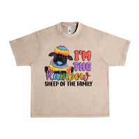 French Oak i'm the rainbow sheep of the family Urban Heavy Tee - MaliasSmallBusiness
