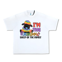White i'm the rainbow sheep of the family Urban Heavy Tee - MaliasSmallBusiness