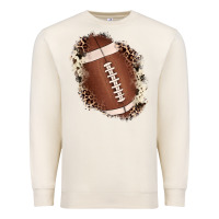 Sandshell football cowhide leopard patch Premium Sweatshirt - JahusDesignShop