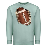Seafoam football cowhide leopard patch Premium Sweatshirt - JahusDesignShop