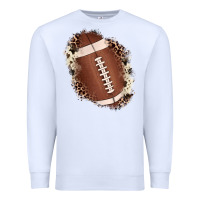White football cowhide leopard patch Premium Sweatshirt - JahusDesignShop