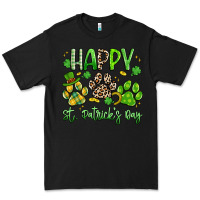 Black happy st. patricks day paws Premium Tee - Artiststas