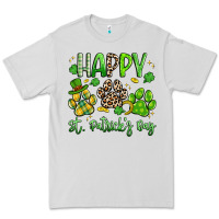 Dove Grey happy st. patricks day paws Premium Tee - Artiststas